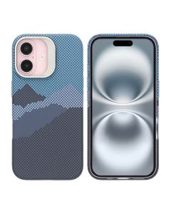 iPhone 16 Skal med Magsafe och Utfällbart Stativ - Berg Blå