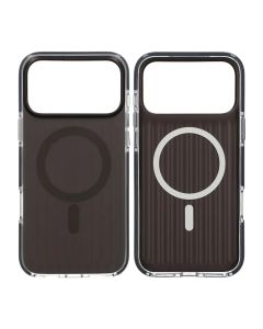 Mobilskal Korrugerad Magsafe för iPhone 17 Pro Max - Svart