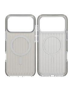 Mobilskal Korrugerad Magsafe för iPhone 17 Pro Max - Silver