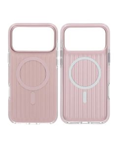 Mobilskal Korrugerad Magsafe för iPhone 17 Pro Max - Rosa