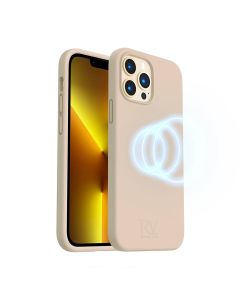 iPhone 14 Pro Max Silikonskal Rvelon MagSafe - Beige- G-SP.se