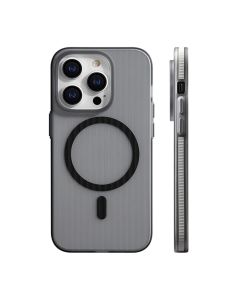 iPhone 14 Pro Max Mobilskal Korrugerad Anti-Halk - Grå