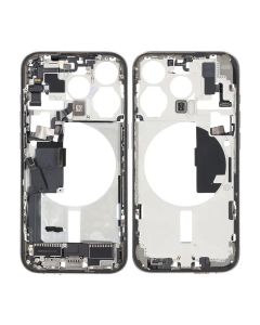 Mittenram med smådelar för iPhone 15 Pro - Naturlig Titan OEM