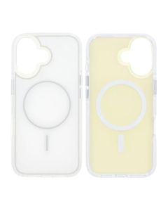 Mobilskal TPU Bumper med Magsafe för iPhone 17 - Vit