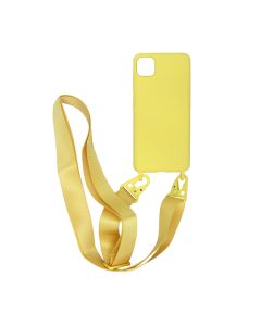 iPhone 11 Pro Silikonskal med Rem/Halsband - Gul- G-SP.se