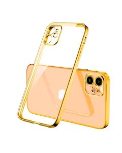 iPhone 12 Mini Mobilskal med Kameraskydd - Guld/transparent- G-SP.se