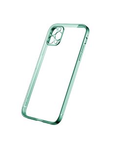 iPhone 12 Pro Mobilskal med Kameraskydd - Grön/transparent- G-SP.se