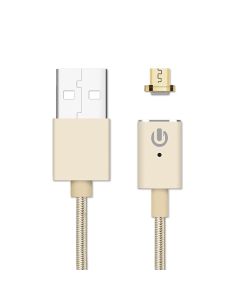 Magnetisk Micro-USB Flätad kabel - Guld- G-SP.se