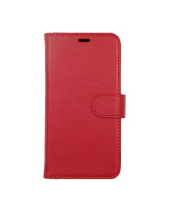 iPhone X/XS Plånboksfodral Läder med Stativ - Röd- G-SP.se