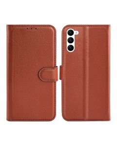 Samsung Galaxy S23 Plus 5G Plånboksfodral med Stativ - Brun- G-SP.se