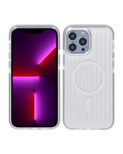 Mönstrat TPU Skal till iPhone 13 Pro Max med MagSafe - Silver