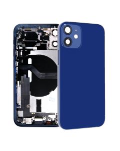 iPhone 12 Mini Baksida med Komplett Ram - Blå- G-SP.se