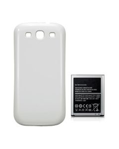 Samsung Galaxy S3 Batteri med Baksida - Vit- G-SP.se