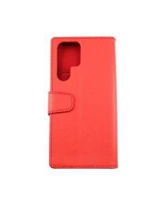 Samsung Galaxy S22 Ultra Plånboksfodral Magnet - Röd- G-SP.se