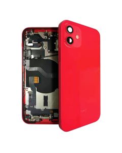 iPhone 12 Baksida med Komplett Ram - Röd- G-SP.se