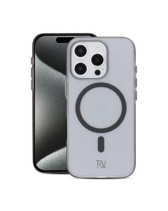 iPhone 16 Pro Mobilskal Korrugerad Magsafe Rvelon - Grå