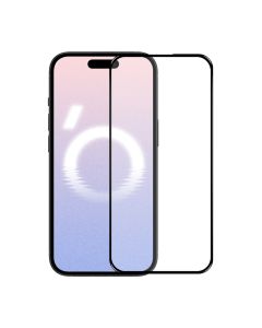 Skärmskydd till iPhone 15/16 Plus Heltäckande Härdat Glas (miljö)