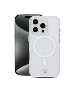 iPhone 16 Pro Mobilskal Korrugerad Magsafe Rvelon - Transparent