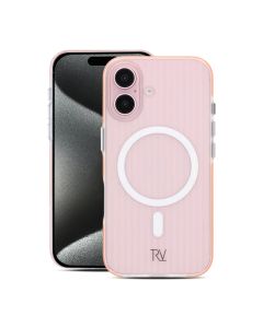 iPhone 16 Mobilskal Korrugerad Magsafe Rvelon - Orange