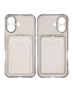 Stöttåligt Mobilskal med Korthållare för iPhone 17 - Svart