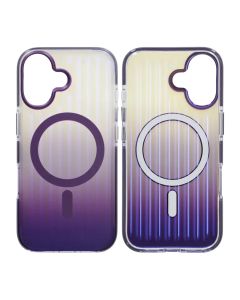 Mobilskal Korrugerad MagSafe för iPhone 17 - Mörklila