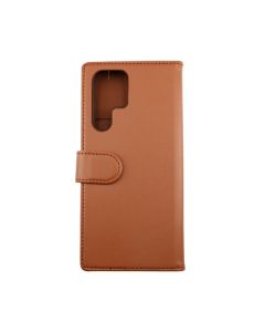 Samsung Galaxy S22 Ultra Plånboksfodral Magnet - Guldbrun- G-SP.se