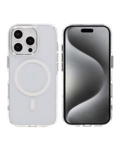 iPhone 16 Pro Mobilskal TPU med Magnet Rvelon - Transparent