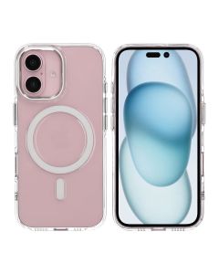 iPhone 16 Mobilskal TPU med Magnet Rvelon - Transparent