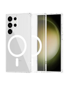 Samsung Galaxy S23 Ultra Mobilskal Hybrid med Magsafe - Transparent