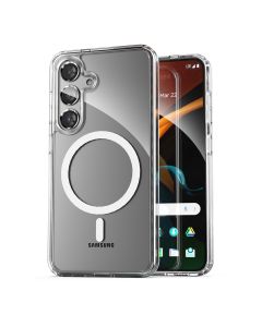 Samsung Galaxy S24 Plus Mobilskal Hybrid med Magsafe - Transparent
