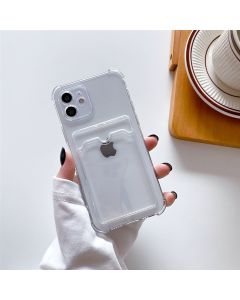 iPhone 11 Stöttåligt Skal med Korthållare - Transparent- G-SP.se