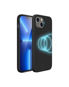 iPhone 14 Silikonskal Rvelon MagSafe - Svart- G-SP.se