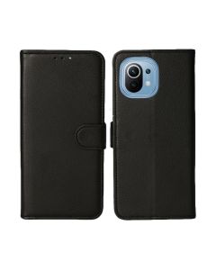 Xiaomi Mi 11 Plånboksfodral med Stativ - Svart- G-SP.se