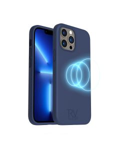 iPhone 14 Pro Max Silikonskal Rvelon MagSafe - Blå- G-SP.se