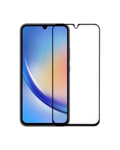 Skärmskydd Samsung Galaxy A34 5G - 3D Härdat Glas - Svart- G-SP.se