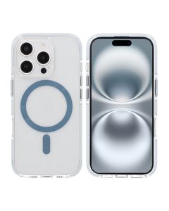 iPhone 16 Pro Mobilskal Magnet Dubbelskydd - Blå