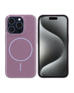 iPhone 15 Pro Skal MagSafe, Blankt Enfärgat - Lila