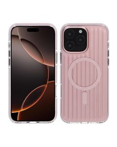 Mönstrat TPU Skal till iPhone 16 Pro Max med MagSafe - Rosa