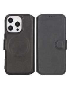 iPhone 16 Pro Plånboksfodral Rvelon - Svart