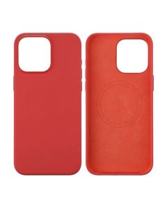 iPhone 15 Pro Max Silikonskal Rvelon MagSafe - Röd- G-SP.se