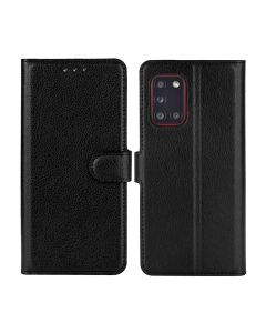 Samsung Galaxy A31 4G Plånboksfodral med Stativ - Svart- G-SP.se