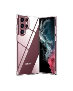 Samsung S22 Ultra Stöttåligt Skal Rvelon - Transparent- G-SP.se