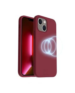 iPhone 14 Silikonskal Rvelon MagSafe - Röd- G-SP.se