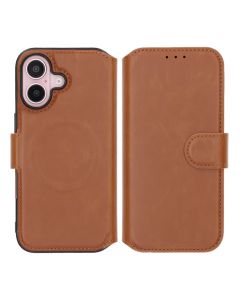 iPhone 16 Plånboksfodral Rvelon - Brun