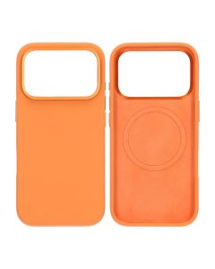 Mobilskal Silikon Magsafe och Statv iPhone 17 Pro - Orange