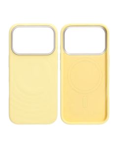 Mobilskal Silikon med Magsafe för iPhone 17 Pro - Gul