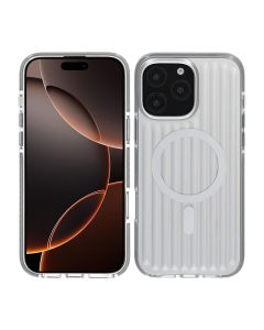 Mönstrat TPU Skal till iPhone 16 Pro Max med MagSafe - Silver