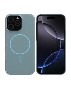 iPhone 16 Pro Max Skal MagSafe, Blankt Enfärgat - Blå
