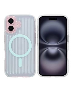 iPhone 16 Stöttåligt Mobilskal Magsafe Reflektionsfärg - Blå