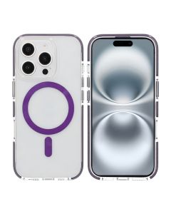 iPhone 16 Pro Mobilskal Magnet Dubbelskydd - Lila